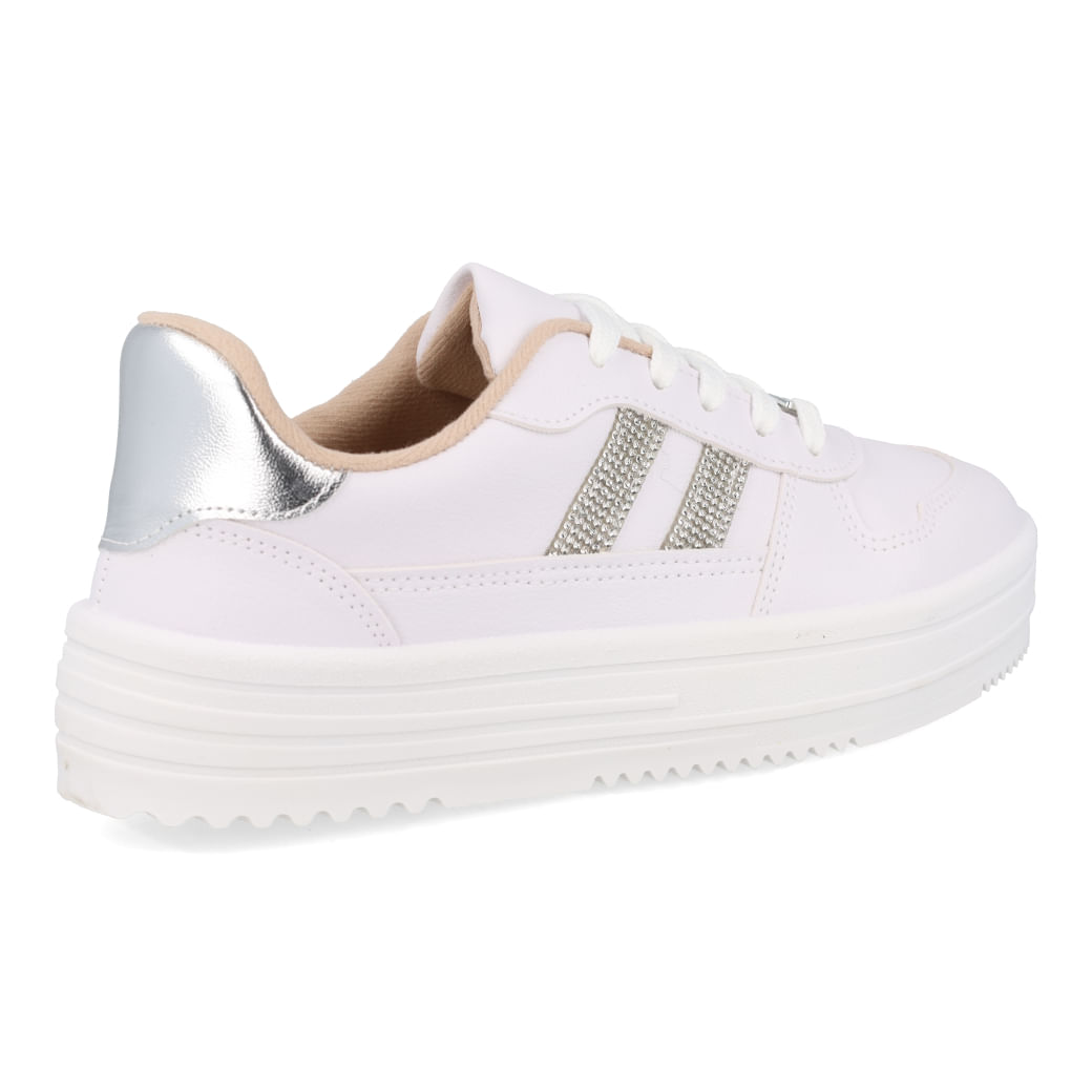 Moleca Tenis Casual 5782-315-28560-17159 Branco-Prata Sint_6__30